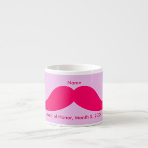 Tasse Expresso Maid of Honor Pink Mustache Espresso Mug