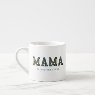 Tasse Expresso Mama année customisée - Mug à café fleuri tendance