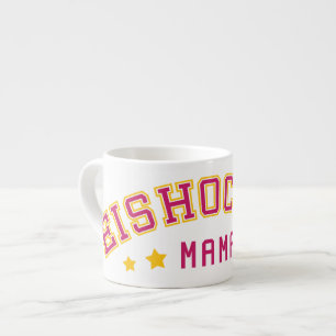 Tasse Expresso Maman de hockey sur glace, Maman de hockey alleman