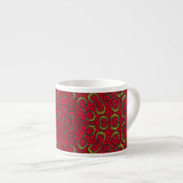 Tasse Expresso Mandala Géométrique Rosette Rétro Hippie Mug