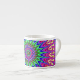 Tasse Expresso Mandala Geometry Psychedelic Retro Hippie