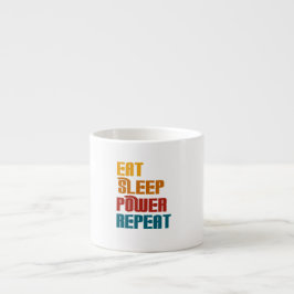 Tasse Expresso Mangez la puissance de sommeil répéter drôle
