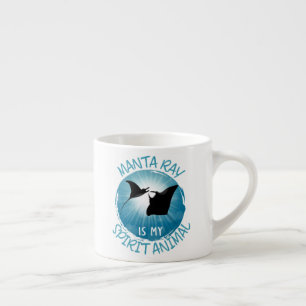 Tasse Expresso Manta Ray est mon esprit animal