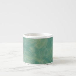 Tasse Expresso marbre vert abstrait