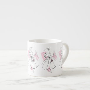 Tasse Expresso Mariée de mode Groupe rose mug espresso