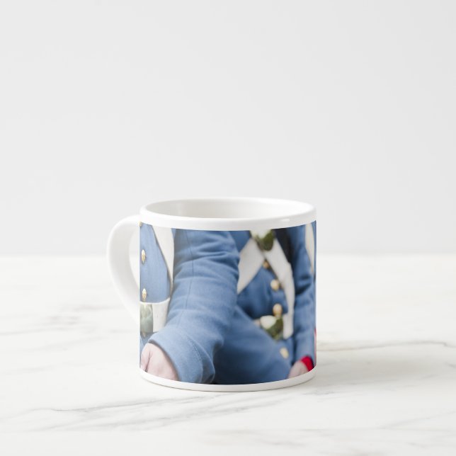 Tasse Expresso Marines civiles de Guerre-ère des USA, militaires (Devant gauche)