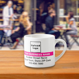 Tasse Expresso Marque d'affaires avec accent rose sur Espresso Mu