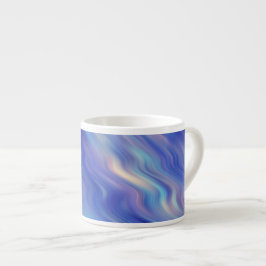 Tasse Expresso Matin Glory Blue Wavy Texture