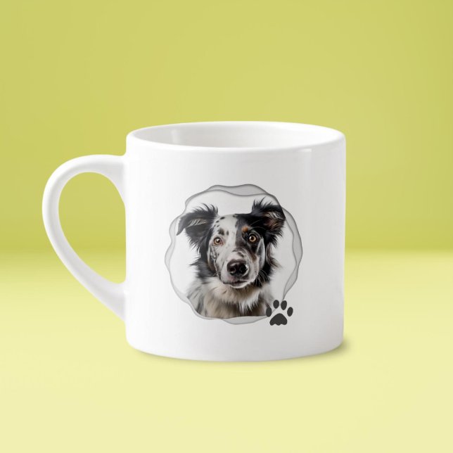 Tasse Expresso Meilleur Chien Papa Photo (Créateur téléchargé)