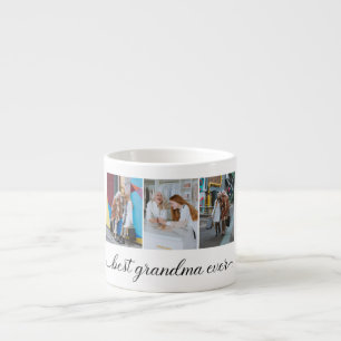 Tasse Expresso Meilleur Collage photo de grand-mère Ever 3