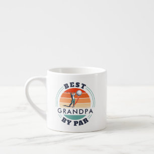 Tasse Expresso Meilleur Grand-Père Par Par Retro Golfing Papa