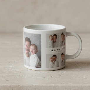 Tasse Expresso Meilleur Grand-Père Photo Personnalisé