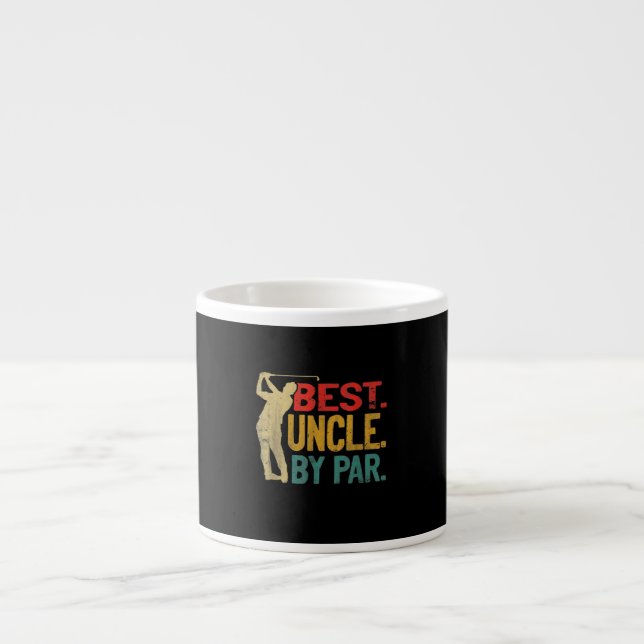 Tasse Expresso Meilleur Oncle De Mens Par Par Rétro Cadeaux Fêtes (Devant)