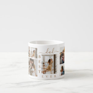 Tasse Expresso Meilleur papa jamais personnalisé 6 photo Collage