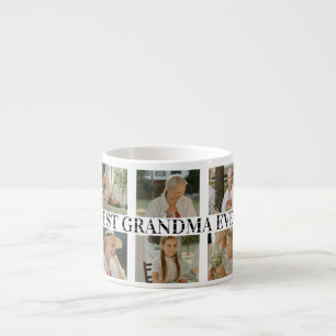Tasse Expresso Meilleure Grand-mère Collage Photo – Cadeau avec d