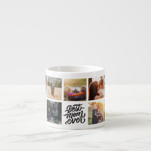 Tasse Expresso Meilleure maman Jamais personnalisée Collage photo