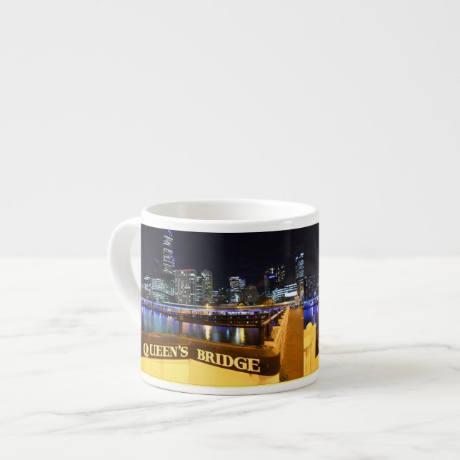 Tasse Expresso Melbourne Australie Lumières CBD au-dessus du pont (Devant gauche)