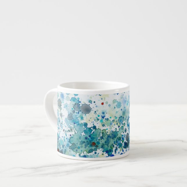 Tasse Expresso Mer Speckée I (Devant gauche)