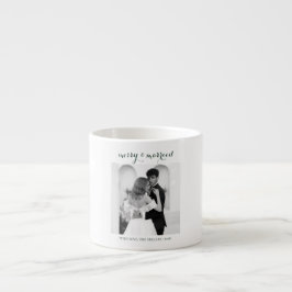Tasse Expresso Merry & Married - Personalized Newlywed Christmas 