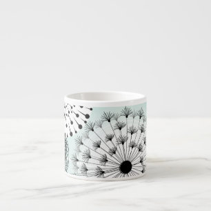 Tasse Expresso Merveilleux Dandelions bleu Espresso Mug