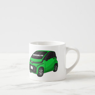 Tasse Expresso Mignonne micro-voiture verte