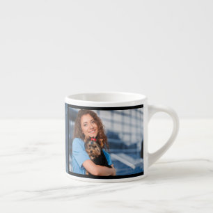 Tasse Expresso Mon besoin café et ma photo de chien Coupe Mug