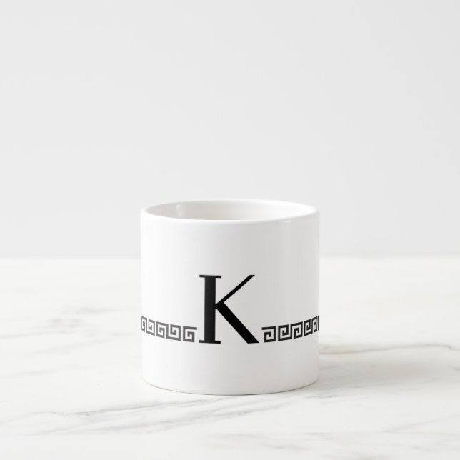 Tasse Expresso Monogramme grec (Devant)