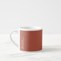 monogramme personnalisé, terre cuite moderne