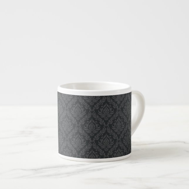 Tasse Expresso Motif 6 de damassé (Devant droit)