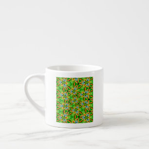 Tasse Expresso Motif Abstrait jaune