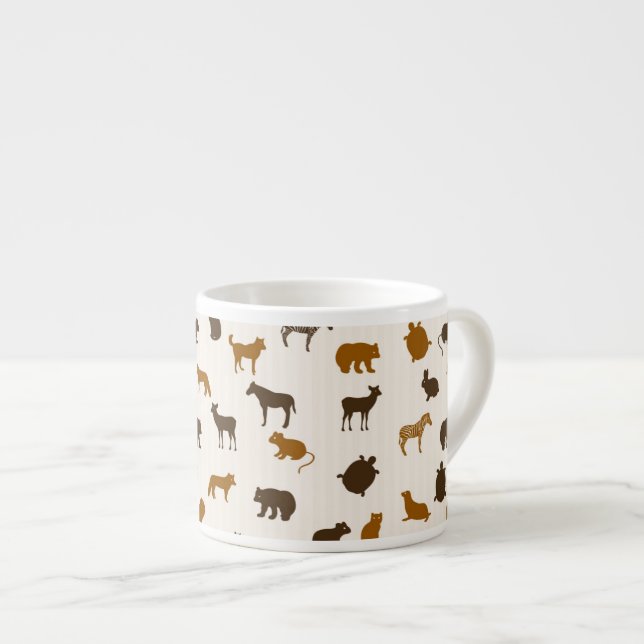 Tasse Expresso Motif animal 1 (Devant droit)