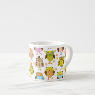 Tasse Expresso motif avec des oiseaux