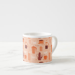 Tasse Expresso Motif avec les boissons et le texte