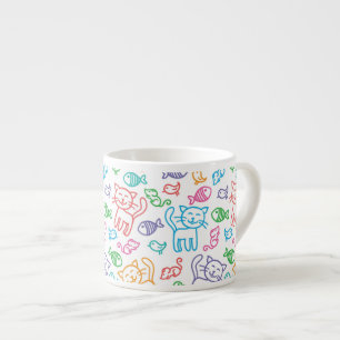 Tasse Expresso motif de chat