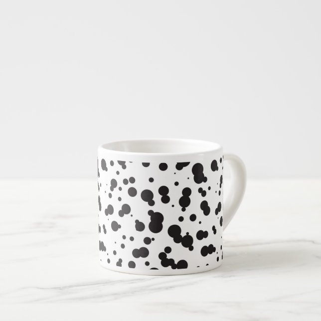 Tasse Expresso Motif de points de Dalmatine (Devant droit)