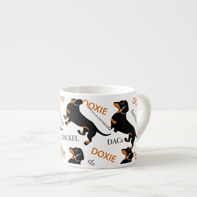 Tasse Expresso Motif de teckel (Devant droit)