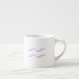 Tasse Expresso Motif d'énergie en zigzag vibrant