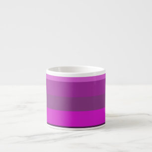 Tasse Expresso Motif élégant rose et violet monochrome