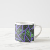 Motif en mosaïque violet et verte