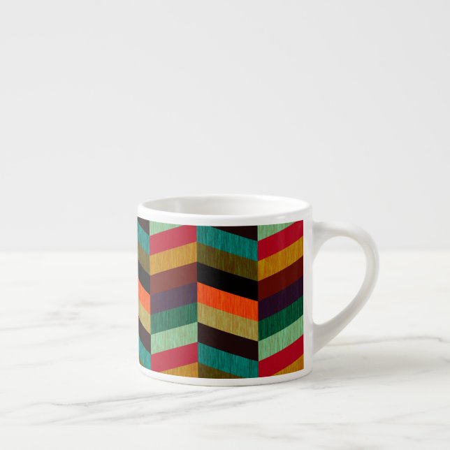Tasse Expresso Motif en os de cerf multicolore (Droite)