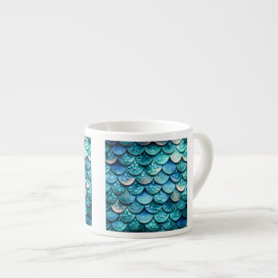 Tasse Expresso Motif Espresso Musique à l'échelle de poisson