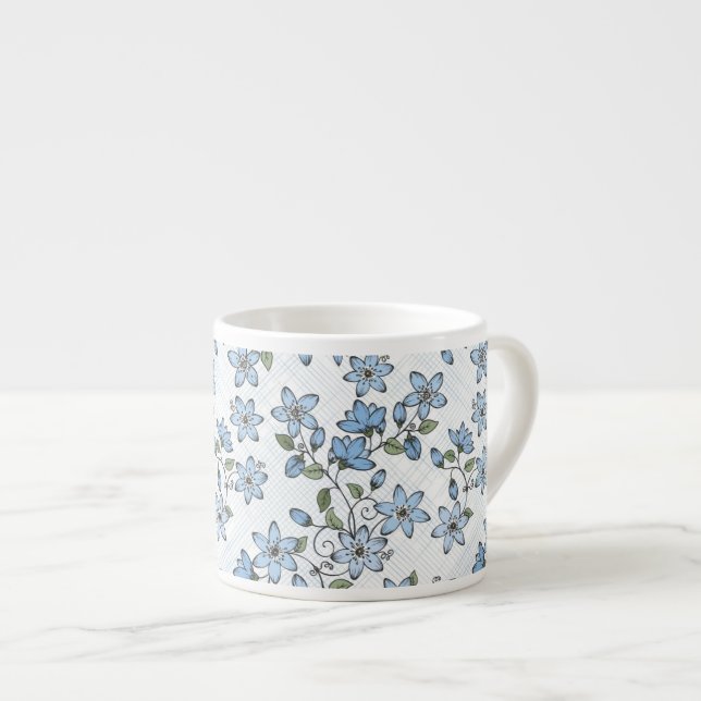 Tasse Expresso Motif floral 2 2 (Devant droit)
