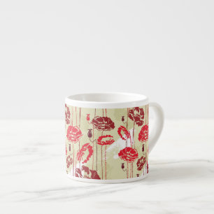 Tasse Expresso Motif floral 2 d'élégance abstraite