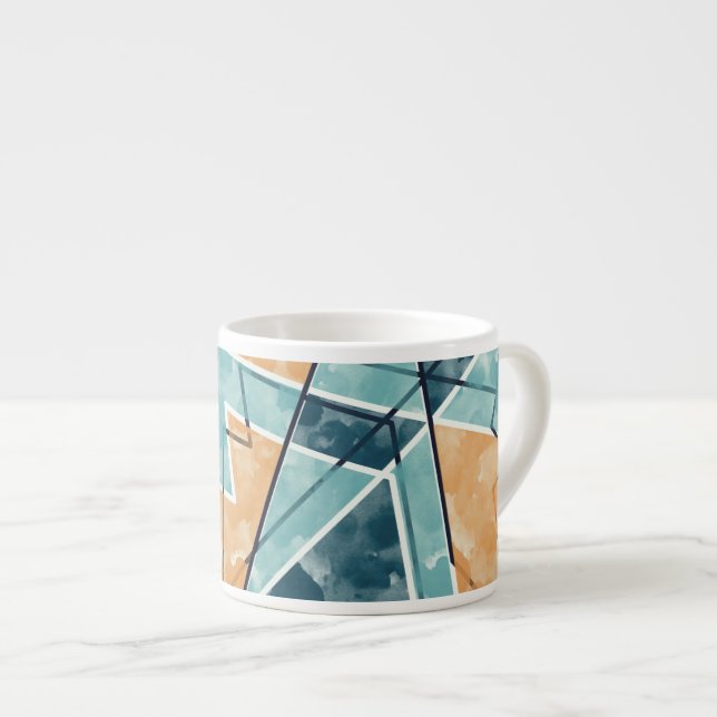 Tasse Expresso Motif géométrique (Devant droit)