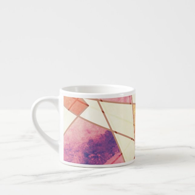 Tasse Expresso Motif géométrique Washed Out (Gauche)