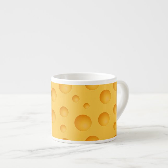 Tasse Expresso Motif jaune de fromage (Devant droit)