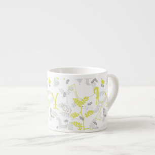 Tasse Expresso motif montrant les animaux 2 de bébé