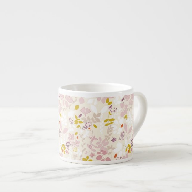 Tasse Expresso motif montrant les animaux lunatiques (Devant droit)