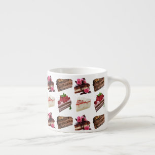 Tasse Expresso Motifs de gâteaux délicieux Desserts Drôle