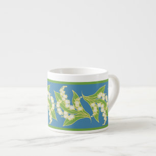 Tasse Expresso Mug à café Espresso : Lys de la Vallée, Bleu
